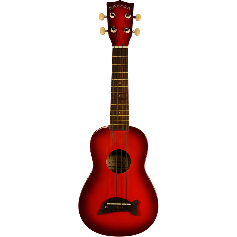 MAKALA Soprano Dolphin Ukulele (Red Burst)
