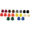 Cable Techniques Lo-Pro Cap Set for XLR Connectors (Set of Twenty)