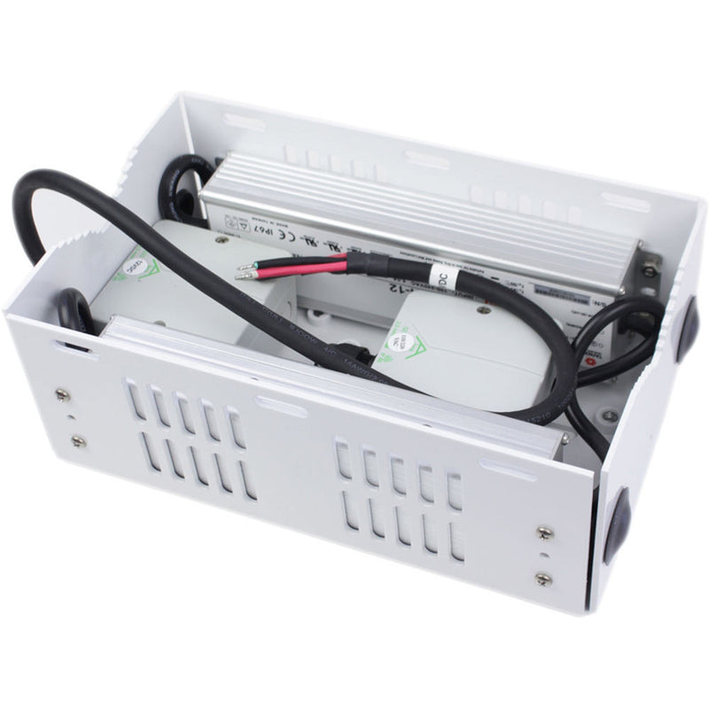 Dotworkz 12V Outdoor Pole-Mount Power-Pack Kit with Back Bracket for D2 Cooldome Camera Enclosure