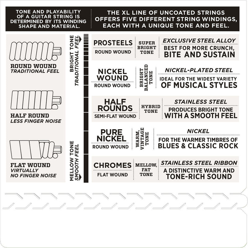 D'Addario EXL110 Regular Light XL Nickel Wound Electric Guitar Strings (6-String Set, 10 - 46)