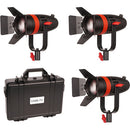 CAME-TV Boltzen 55W Focusable LED Fresnel 3-Light Kit