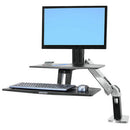 Ergotron WorkFit-A Workstation for Suspended Keyboard and Single HD Monitor