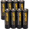 Watson 8-Bay Rapid Charger Kit with AA MX NiMH Rechargeable Batteries (2550mAh, 8-Pack)