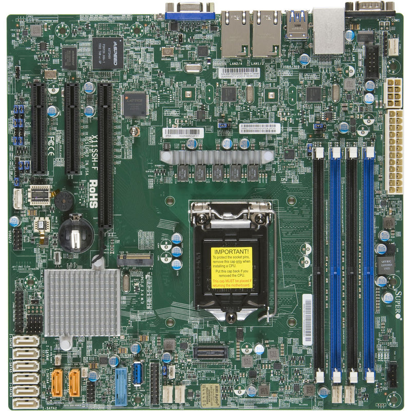 Supermicro 5019S-M 4-Bay 3.5" Hot-Swap SATA III RAID SuperServer (1 RU)