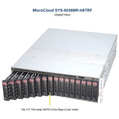 Supermicro 5038MR-H8TRF 16-Bay MicroCloud Superserver