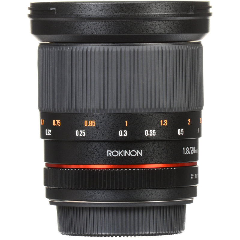 Rokinon 20mm f/1.8 ED AS UMC Lens for Canon EF