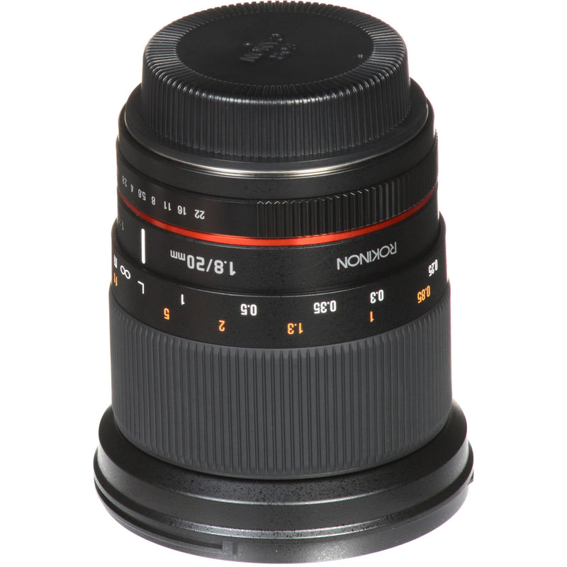 Rokinon 20mm f/1.8 ED AS UMC Lens for Canon EF