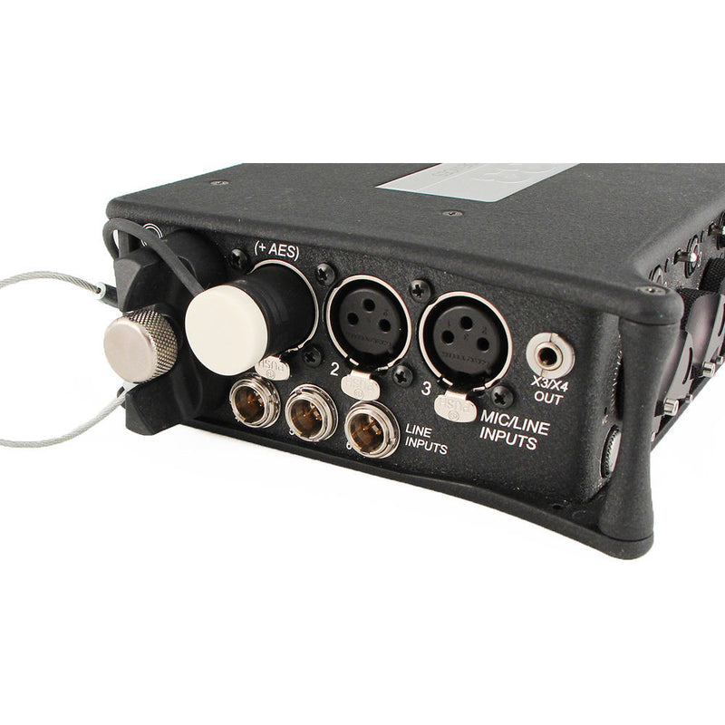 Cable Techniques Low-Profile, 3-Pin XLR Female to 3-Pin XLR Male Adjustable-Angle Cable (White Caps, 10")
