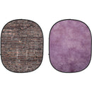 Savage Collapsible 5 x 7' Backdrop (Grunge Brick/Purple)