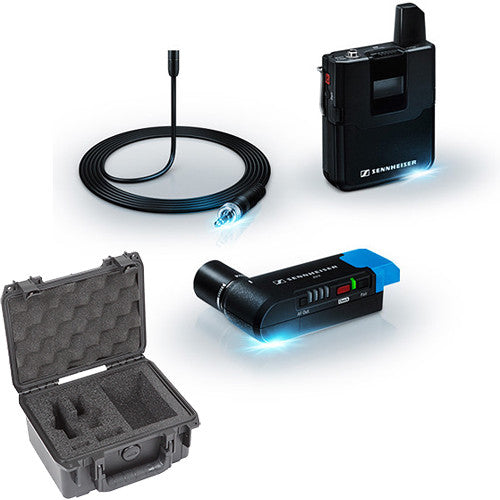 Sennheiser AVX-MKE2 SET Digital Camera-Mount Wireless Omni Lavalier Microphone System (1.9 GHz)