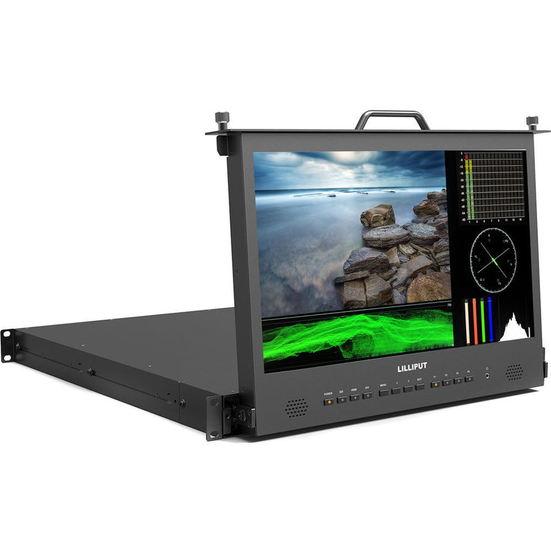 Lilliput Electronics RM-1730/S 17.3"1RU Pull-Out Rackmount 3G-SDI Monitor