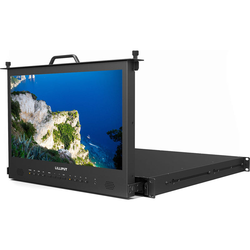Lilliput Electronics RM-1730/S 17.3"1RU Pull-Out Rackmount 3G-SDI Monitor