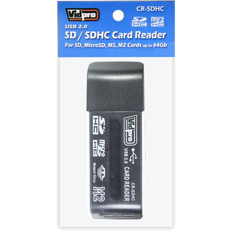 Vidpro CR-SDHC 4-in-1 USB SD/SDHC Card Reader