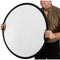 Impact Circular Collapsible Reflector with Handles (32", Gold/White)