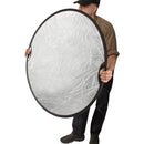 Impact Circular Collapsible Reflector with Handles (42", Gold/Silver)