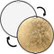 Impact Circular Collapsible Reflector with Handles (32", Gold/White)