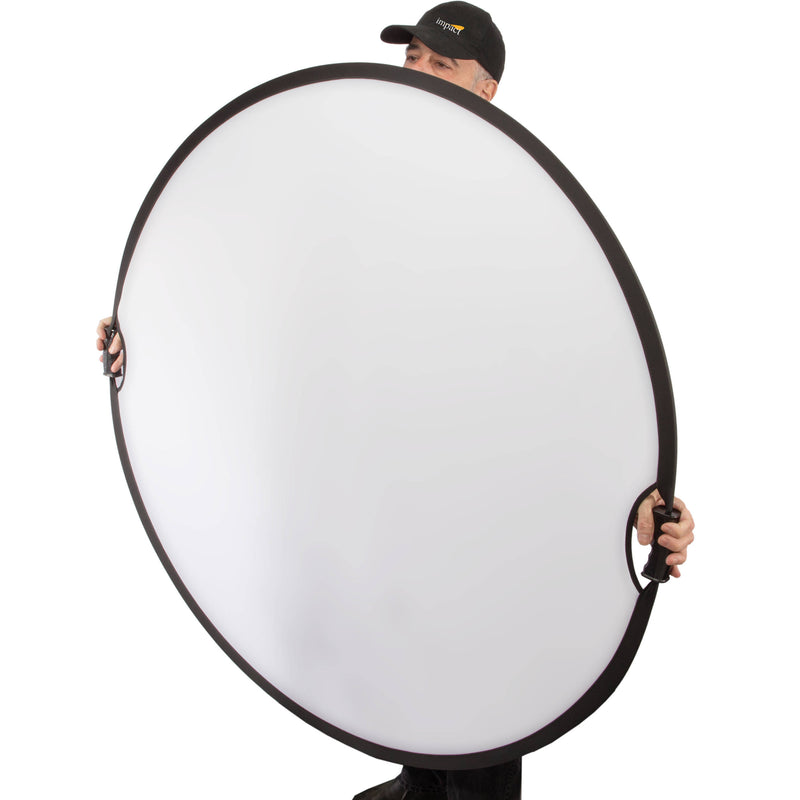 Impact Circular Collapsible Reflector with Handles (52", Soft Gold/White)