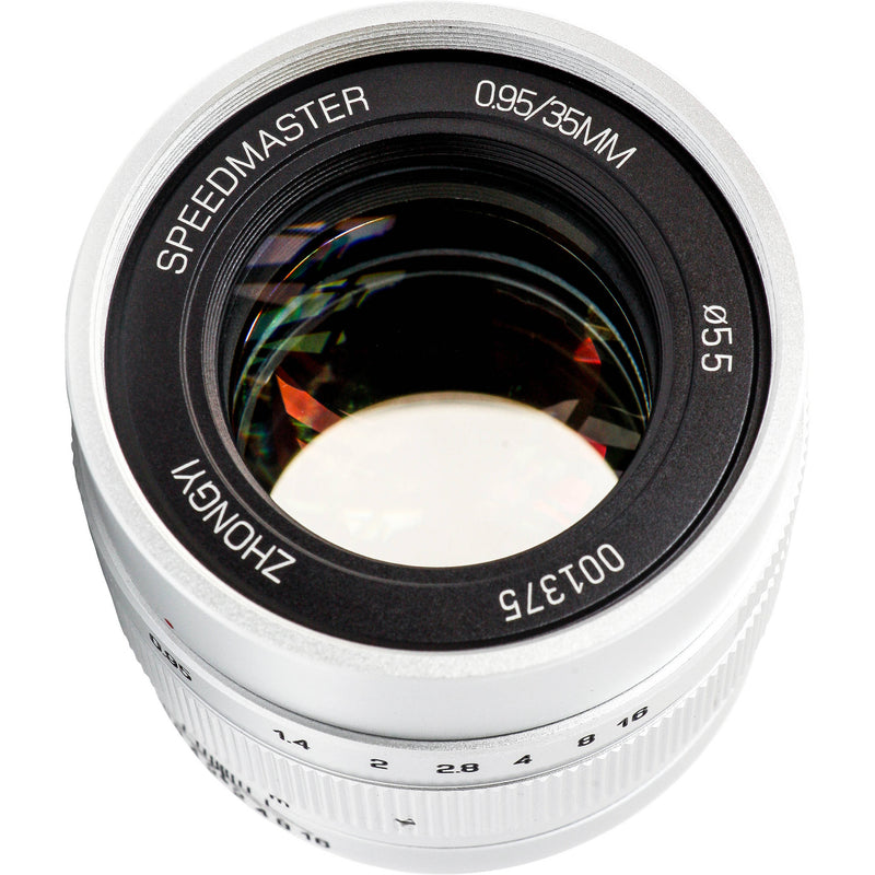 Mitakon Zhongyi Speedmaster 35mm f/0.95 Mark II Lens for Canon EF-M (Silver)