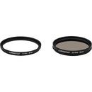 Luminesque 58mm Circular Polarizer and UV Slim PRO Filter Kit