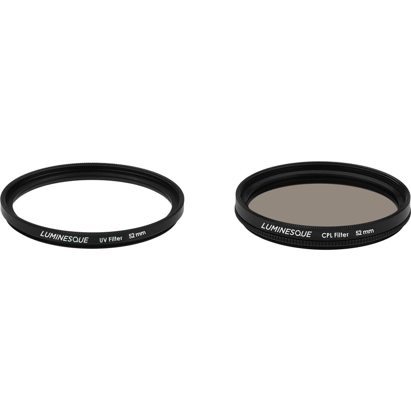 Luminesque 58mm Circular Polarizer and UV Slim PRO Filter Kit