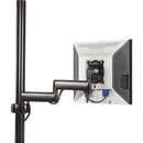 Chief Dual Arm Articulating Pole Mount (Black)