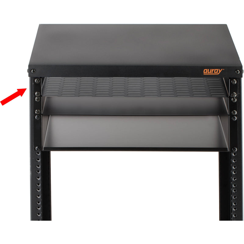 Auray RS-V-1U One-Space Vented Rack Shelf (1 RU)