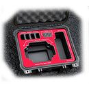 Jason Cases Hard Travel Case for Blackmagic Design Video Assist 5" Recording Monitor (Red Overlay)