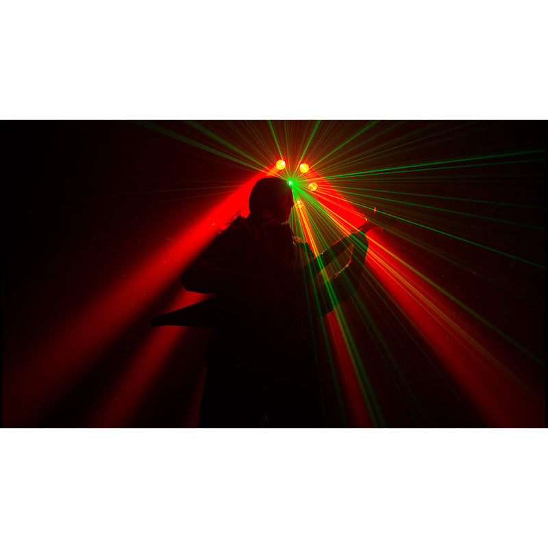 CHAUVET DJ Helicopter Q6 - Rotating Multi-Effects Light with Laser (RGBW)