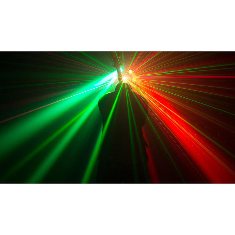 CHAUVET DJ Helicopter Q6 - Rotating Multi-Effects Light with Laser (RGBW)