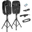 Pyle Pro 12" Active + Passive PA System Package Kit