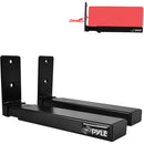 Pyle Pro Universal Wall Mount Sound Bar Speaker Brackets, Center Channel Speaker Hanging Mounts (Pair)