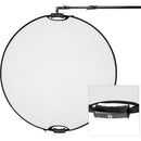 Impact Circular Collapsible Reflector with Handles (52", Soft Gold/White)