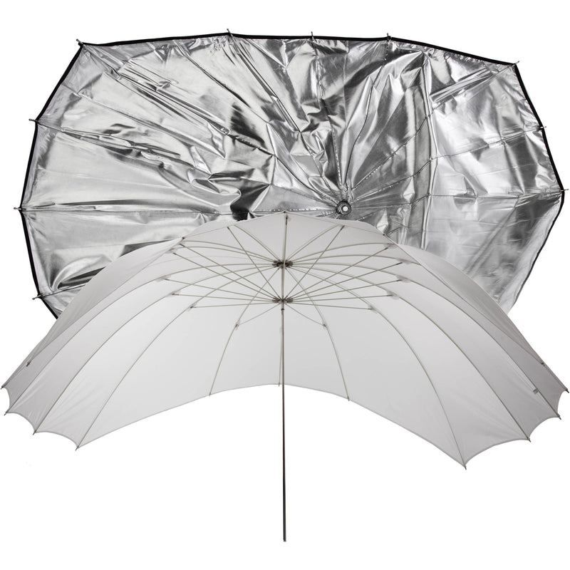 Angler ParaSail Parabolic Umbrella (White with Removable Black/Silver, 88")