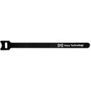 Hosa Technology WTI-508 Hook & Loop Cable Ties 0.5 x 8" (Black, 50-Pack)