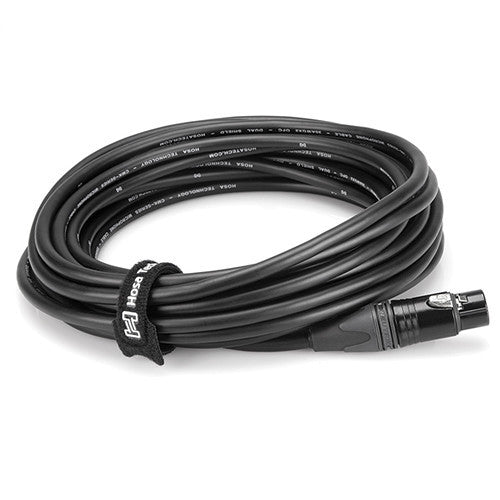 Hosa Technology WTI-508 Hook & Loop Cable Ties 0.5 x 8" (Black, 50-Pack)