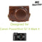 MegaGear Ever Ready Leather Camera Case for Canon PowerShot G7 X Mark II (Dark Brown)