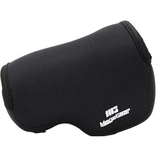 MegaGear Ultra-Light Neoprene Camera Case with Carabiner for Panasonic Lumix DMC-LX100 (Black)