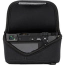 MegaGear Ultra-Light Neoprene Camera Case with Carabiner for Panasonic Lumix DMC-LX100 (Black)