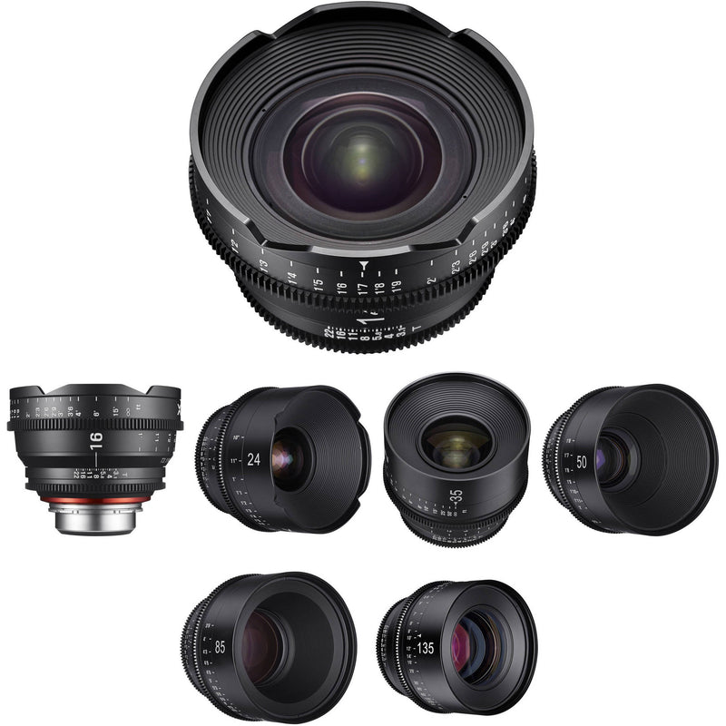 Rokinon Xeen 14, 16, 24, 35, 50, 85, 135mm Cine 7 Lens Bundle (Canon EF)