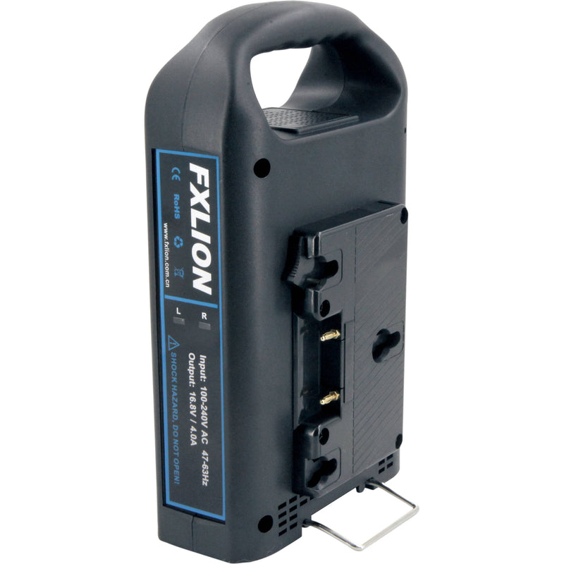 Fxlion Single-Channel Gold-Mount and AN Li-Ion Battery Charger with USB Port
