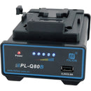 Fxlion Single-Channel V-Mount and BP Li-Ion Battery Charger with USB Port