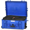 HPRC Water-Resistant Hard Case with Interior Nylon Bag and Built-In Wheels (Blue)