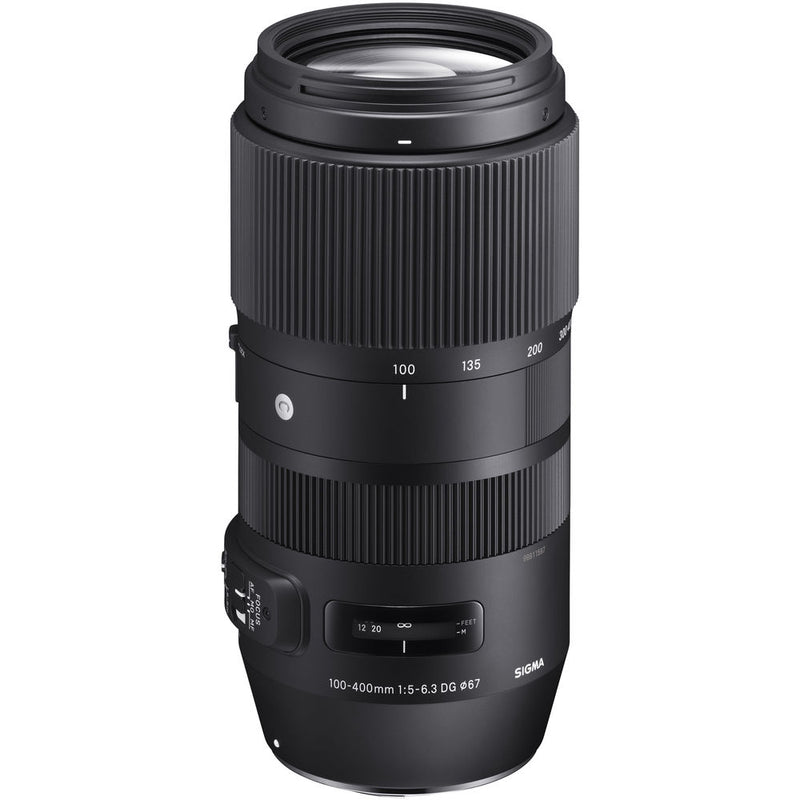 Sigma 100-400mm f/5-6.3 DG OS HSM Contemporary Lens for Canon EF and MC-11 Mount Converter/Lens Adapter for Sony E Kit