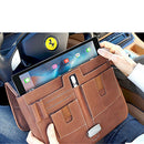 MacCase Premium Leather Briefcase for iPad Pro 12.9 (Black)