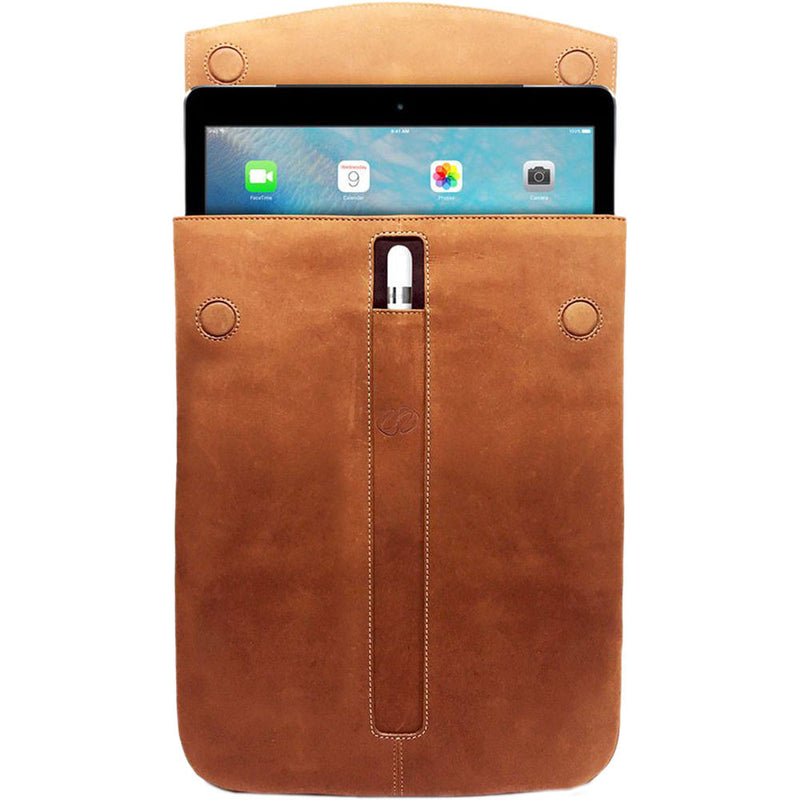 MacCase Premium Leather Sleeve for iPad Pro 12.9 (Black)