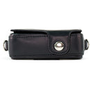 MegaGear Leather Case with Belt Loop for Select Sony Cyber-shot Cameras (Black)