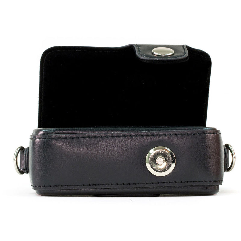 MegaGear Leather Case with Belt Loop for Select Sony Cyber-shot Cameras (Black)
