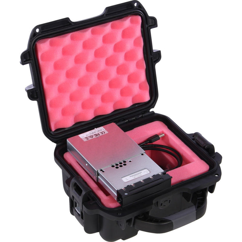 Turtle 509 ATA-Certified Waterproof Hard Case for DCP / CRU 2 Drive with Insert & Cords