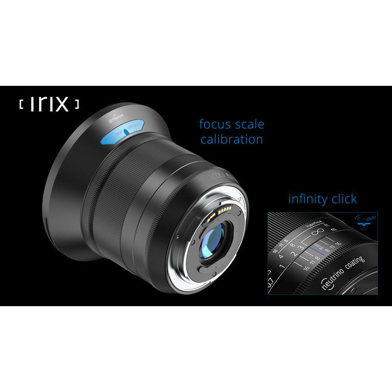 IRIX 15mm f/2.4 Blackstone Lens for Nikon F