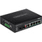 TRENDnet TI-PG62 6-Port Hardened Industrial Gigabit PoE+ DIN-Rail Switch